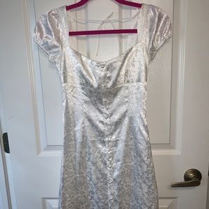 Never worn, NWT Princess Polly White Satin Dress